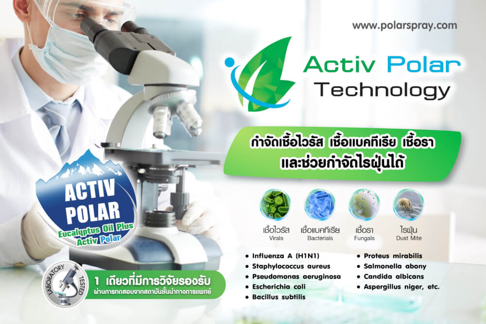สเปรย์ปรับอากาศโพลาร์ สเปรย์ กลิ่นยูคาลิปตัส ขนาด 280 มล. 